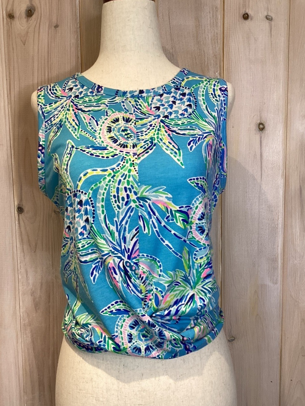 Lilly Pulitzer faux wrap tank